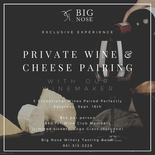 Event: Private Wine & Cheese Pairing